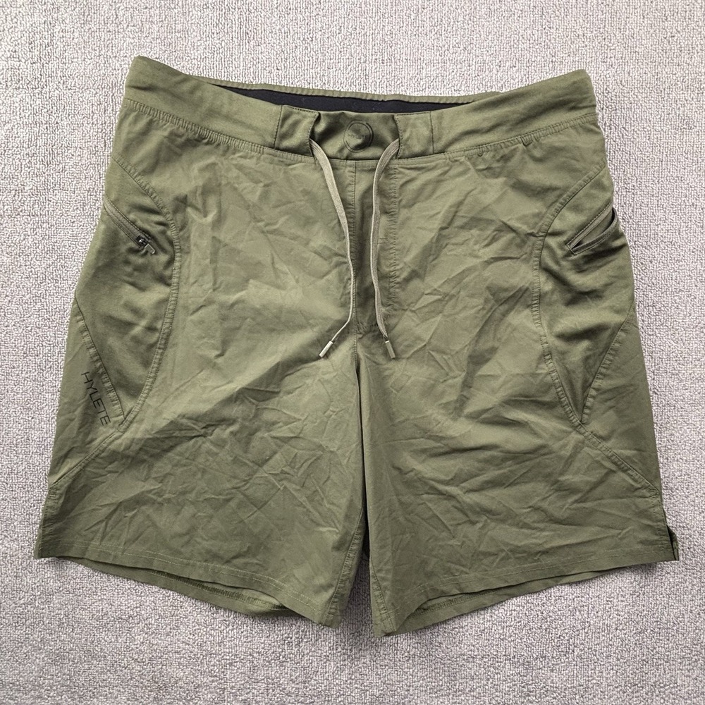 Hylete Shorts Adult Extra Large Green Active Athleisure Training Casual Men's